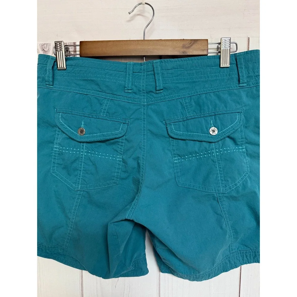 KÜHL Women's Kontra Shorts 8 Teal‎ Blue Hiking Outdoor EUC